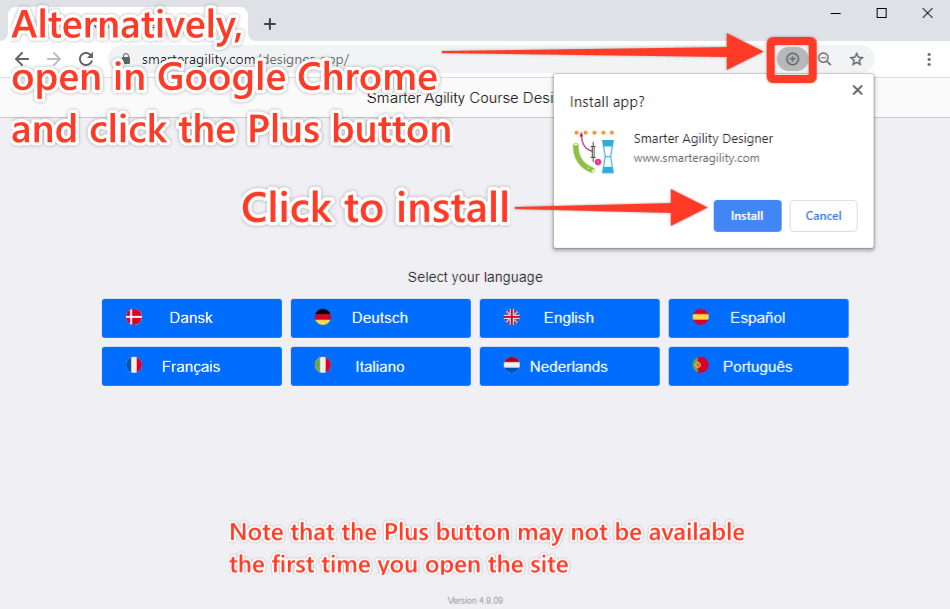 Installation on pc (alternative method)